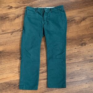 Vans Men's Teal Straight-Fit Chino Pants